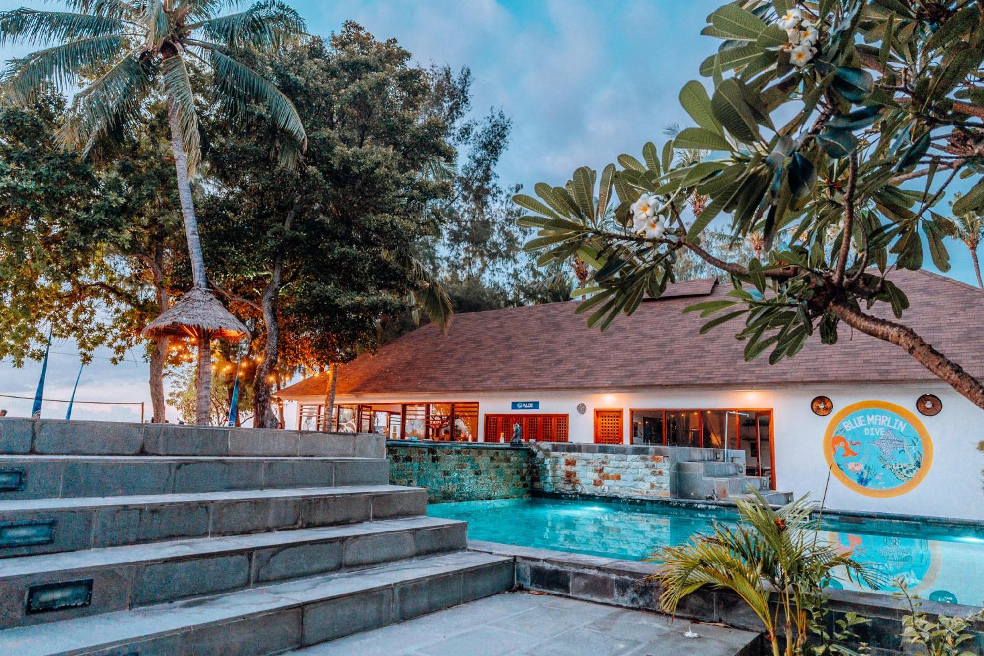 Hotel Blue Marlin Dive Gili Air Zewnętrze zdjęcie