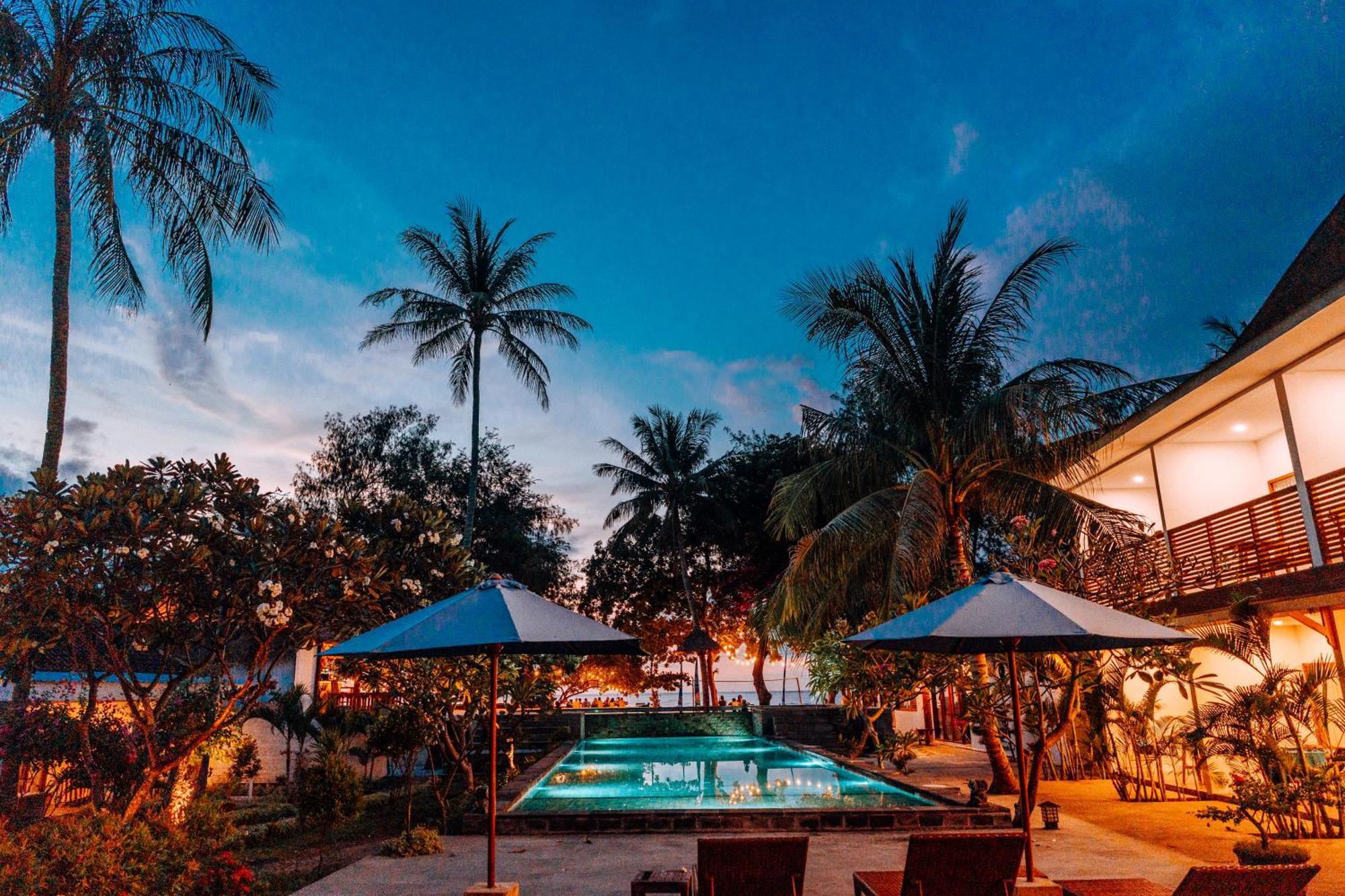 Hotel Blue Marlin Dive Gili Air Zewnętrze zdjęcie