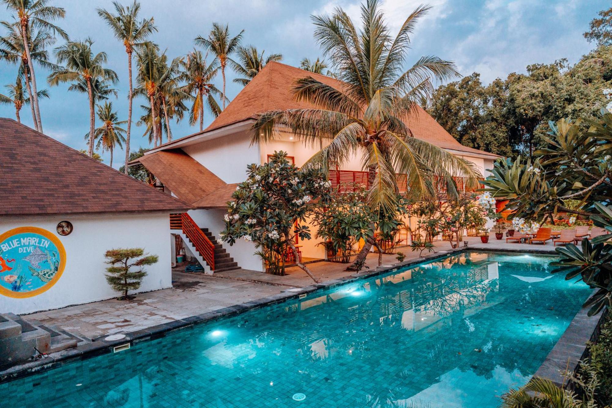 Hotel Blue Marlin Dive Gili Air Zewnętrze zdjęcie